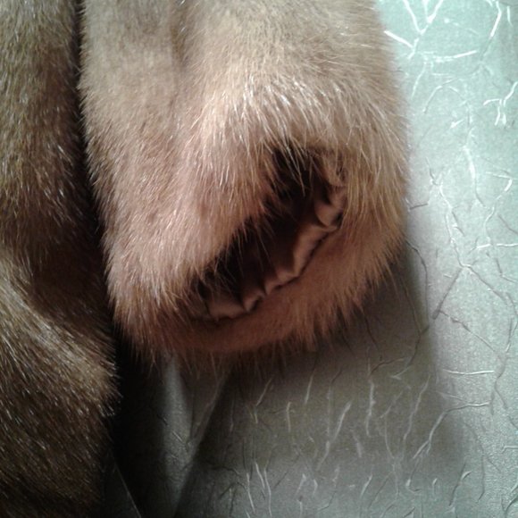 MINK COAT JACKET REAL GENUINE NATURAL BROWN TAN FUR M MEDIUM L LARGE MID-LENGTH - Picture 6 of 15